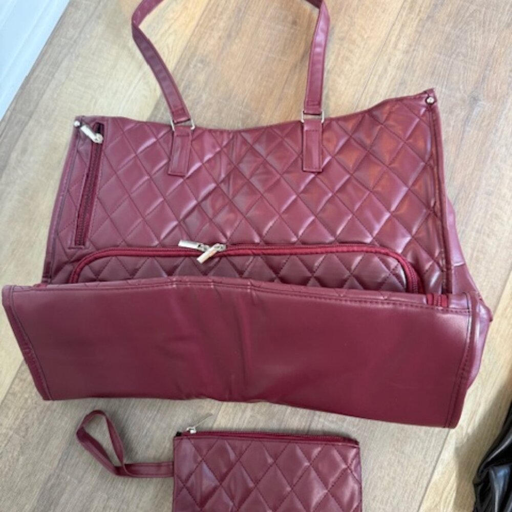 NEW Burgundy Purse with Smaller Wristlet Purse